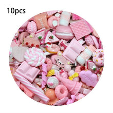 Load image into Gallery viewer, 10pcs Diy Slime Supplies Additions Accessories Phone Case Decoration For Slime Filler Miniature Resin Cake Fruits Candy
