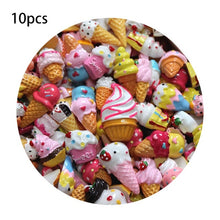 Load image into Gallery viewer, 10pcs Diy Slime Supplies Additions Accessories Phone Case Decoration For Slime Filler Miniature Resin Cake Fruits Candy