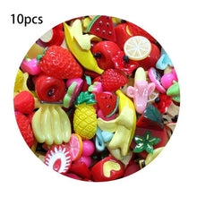 Load image into Gallery viewer, 10pcs Diy Slime Supplies Additions Accessories Phone Case Decoration For Slime Filler Miniature Resin Cake Fruits Candy