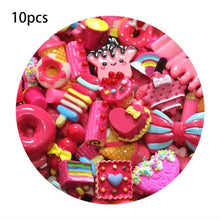 Load image into Gallery viewer, 10pcs Diy Slime Supplies Additions Accessories Phone Case Decoration For Slime Filler Miniature Resin Cake Fruits Candy