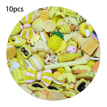 Load image into Gallery viewer, 10pcs Diy Slime Supplies Additions Accessories Phone Case Decoration For Slime Filler Miniature Resin Cake Fruits Candy