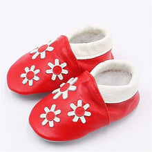 Load image into Gallery viewer, Cartoon Printing Genuine Leather Soft Baby Shoes Newborn Baby Boys Girls Infant Shoes Slippers Skid-Proof Baby Shoes For 0-24M