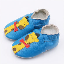 Load image into Gallery viewer, Cartoon Printing Genuine Leather Soft Baby Shoes Newborn Baby Boys Girls Infant Shoes Slippers Skid-Proof Baby Shoes For 0-24M