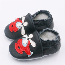 Load image into Gallery viewer, Cartoon Printing Genuine Leather Soft Baby Shoes Newborn Baby Boys Girls Infant Shoes Slippers Skid-Proof Baby Shoes For 0-24M