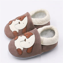 Load image into Gallery viewer, Cartoon Printing Genuine Leather Soft Baby Shoes Newborn Baby Boys Girls Infant Shoes Slippers Skid-Proof Baby Shoes For 0-24M