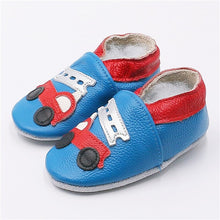 Load image into Gallery viewer, Cartoon Printing Genuine Leather Soft Baby Shoes Newborn Baby Boys Girls Infant Shoes Slippers Skid-Proof Baby Shoes For 0-24M