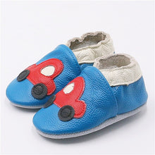 Load image into Gallery viewer, Cartoon Printing Genuine Leather Soft Baby Shoes Newborn Baby Boys Girls Infant Shoes Slippers Skid-Proof Baby Shoes For 0-24M