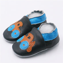 Load image into Gallery viewer, Cartoon Printing Genuine Leather Soft Baby Shoes Newborn Baby Boys Girls Infant Shoes Slippers Skid-Proof Baby Shoes For 0-24M