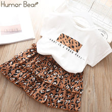 Load image into Gallery viewer, Humor Bear 2019 Summer Fashion Brand New Girls&#39; Clothing Children&#39;s Clothes Animal Cotton T-Shirt + pants Baby Kids Clothing Set