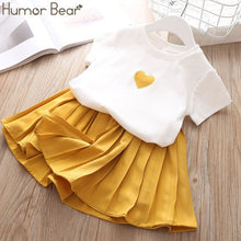 Load image into Gallery viewer, Humor Bear 2019 Summer Fashion Brand New Girls&#39; Clothing Children&#39;s Clothes Animal Cotton T-Shirt + pants Baby Kids Clothing Set