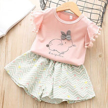 Load image into Gallery viewer, Humor Bear 2019 Summer Fashion Brand New Girls&#39; Clothing Children&#39;s Clothes Animal Cotton T-Shirt + pants Baby Kids Clothing Set