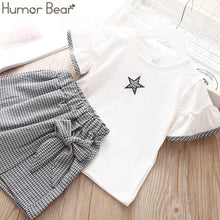 Load image into Gallery viewer, Humor Bear 2019 Summer Fashion Brand New Girls&#39; Clothing Children&#39;s Clothes Animal Cotton T-Shirt + pants Baby Kids Clothing Set