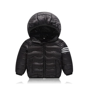 Boys and girls' children's wear in autumn and winter Light and thin down cotton padded clothes Baby warm coat 23456 years old