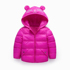 Boys and girls' children's wear in autumn and winter Light and thin down cotton padded clothes Baby warm coat 23456 years old