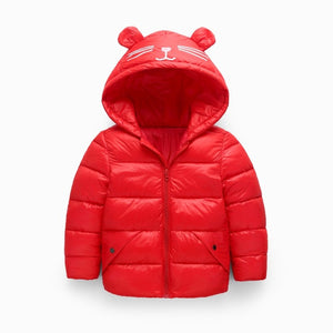 Boys and girls' children's wear in autumn and winter Light and thin down cotton padded clothes Baby warm coat 23456 years old