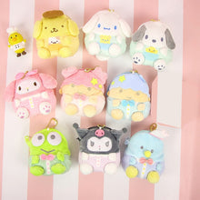 Load image into Gallery viewer, anime kawaii Sanrio series cat melody Plush Purses soft Cinnamoroll dog stuffed Plush toy Purses toys bags pendant girls gifts