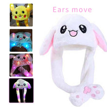 Load image into Gallery viewer, Will Shine Moving Rabbit Ear Hat Velvet Toys Hair Hoop Hat Rabbit Hat Moves Ear Hat Plush Toy 3 Color Gifts For Children