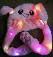 Load image into Gallery viewer, Will Shine Moving Rabbit Ear Hat Velvet Toys Hair Hoop Hat Rabbit Hat Moves Ear Hat Plush Toy 3 Color Gifts For Children