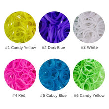 Load image into Gallery viewer, 1800pc DIY Toys Rubber Loom Bands Set Kid DIY Bracelet Silicone Rubber Bands Elastic Rainbow Weave Loom Bands Toy Children Goods