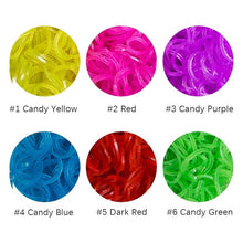 Load image into Gallery viewer, 1800pc DIY Toys Rubber Loom Bands Set Kid DIY Bracelet Silicone Rubber Bands Elastic Rainbow Weave Loom Bands Toy Children Goods