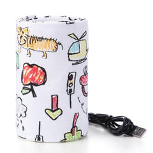 Load image into Gallery viewer, USB Milk Warmer Insulated Bag Portable Travel Cup Warmer Baby Nursing Bottle Cover Warmer Heater Bag Infant Feeding Bottle Bags