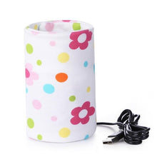 Load image into Gallery viewer, USB Milk Warmer Insulated Bag Portable Travel Cup Warmer Baby Nursing Bottle Cover Warmer Heater Bag Infant Feeding Bottle Bags