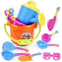 Load image into Gallery viewer, Summer Fun Random 9Pcs Toddler Kids Children Outdoor Sea Sand Beach Bucket Shovel Rake Water Toys Set Classic Baby Water Toy