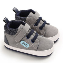 Load image into Gallery viewer, Baby Shoes Classic Canvas Baby Boy Shoes Spring Cotton Straps Stitching Newborn Boy Girl Shoes First Walker Prewalker