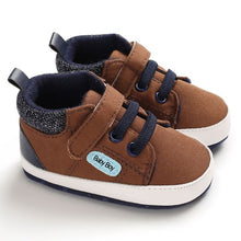 Load image into Gallery viewer, Baby Shoes Classic Canvas Baby Boy Shoes Spring Cotton Straps Stitching Newborn Boy Girl Shoes First Walker Prewalker