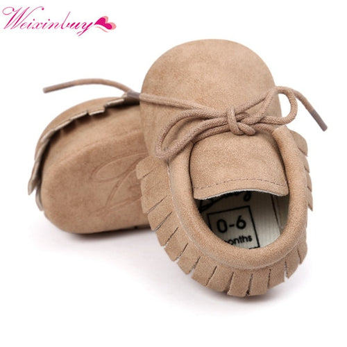 Spring Baby Shoes PU Leather Girls Shoes for Girls Baby Booties Baby Moccasins Fashion Fringe First Walks 0-18M 10 Colors