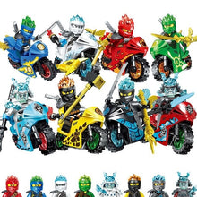 Load image into Gallery viewer, NINJA Motorcycle Heroes Kai Jay Cole Zane Lloyd mini Action Toys legoinglys ninjagoed Figures Marvel Avengers Batman Hulk Blocks