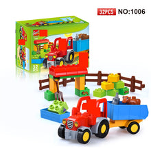 Load image into Gallery viewer, Happy Farm Large Building Blocks Sets Friends Figures Animal DIY Baseplate LegoINGLs Duplo Bricks Educational Toys for Children