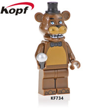 Load image into Gallery viewer, KF734 Single Sale Building Blocks Cartoon Movie Five Nights at Freddy's Model Foxy Golden Freddy Figures Gift Toys For Kids