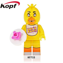 Load image into Gallery viewer, KF734 Single Sale Building Blocks Cartoon Movie Five Nights at Freddy's Model Foxy Golden Freddy Figures Gift Toys For Kids