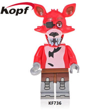 Load image into Gallery viewer, KF734 Single Sale Building Blocks Cartoon Movie Five Nights at Freddy's Model Foxy Golden Freddy Figures Gift Toys For Kids