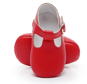 Mary Jane Soft Sole T-strap Baby Girls Shoes PU Leather Tstrap Baby Moccasin Infants Toddler Baby Boy Kids T-bar Shoes