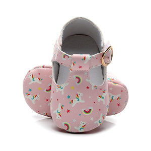 Mary Jane Soft Sole T-strap Baby Girls Shoes PU Leather Tstrap Baby Moccasin Infants Toddler Baby Boy Kids T-bar Shoes