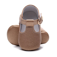 Load image into Gallery viewer, Mary Jane Soft Sole T-strap Baby Girls Shoes PU Leather Tstrap Baby Moccasin Infants Toddler Baby Boy Kids T-bar Shoes