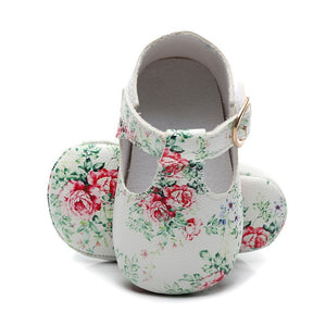 Mary Jane Soft Sole T-strap Baby Girls Shoes PU Leather Tstrap Baby Moccasin Infants Toddler Baby Boy Kids T-bar Shoes