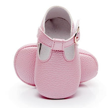 Load image into Gallery viewer, Mary Jane Soft Sole T-strap Baby Girls Shoes PU Leather Tstrap Baby Moccasin Infants Toddler Baby Boy Kids T-bar Shoes