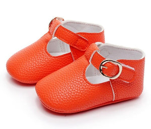 Mary Jane Soft Sole T-strap Baby Girls Shoes PU Leather Tstrap Baby Moccasin Infants Toddler Baby Boy Kids T-bar Shoes