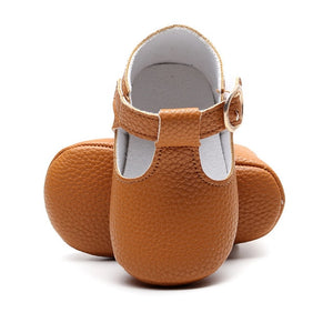 Mary Jane Soft Sole T-strap Baby Girls Shoes PU Leather Tstrap Baby Moccasin Infants Toddler Baby Boy Kids T-bar Shoes