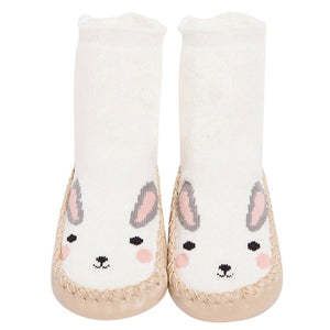 Baby Shoes Children Infant Cartoon Animal Thick Warm Socks Baby Gift Kids Indoor Floor Leather Sole Non-Slip Thick Towel Bebe