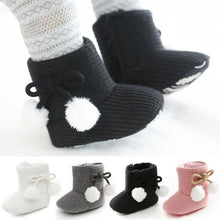 Load image into Gallery viewer, Hot Winter Boy Girls Baby Solid Soft Cotton Sole Snow Boots Warm Crib Shoes Toddler Boots Walk UK