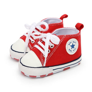 Baby Shoes Classic Canvas Baby Boy Shoes Spring Cotton Straps Stitching Newborn Boy Girl Shoes First Walker Prewalker