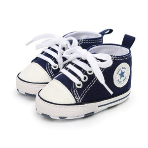 Baby Shoes Classic Canvas Baby Boy Shoes Spring Cotton Straps Stitching Newborn Boy Girl Shoes First Walker Prewalker