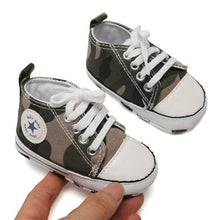 Load image into Gallery viewer, Baby Shoes Classic Canvas Baby Boy Shoes Spring Cotton Straps Stitching Newborn Boy Girl Shoes First Walker Prewalker