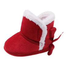 Load image into Gallery viewer, baby shoes russia winter infants warm shoes Faux fur girls baby booties Leather boy baby boots