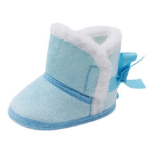 Load image into Gallery viewer, baby shoes russia winter infants warm shoes Faux fur girls baby booties Leather boy baby boots