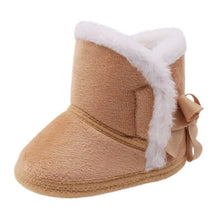 Load image into Gallery viewer, baby shoes russia winter infants warm shoes Faux fur girls baby booties Leather boy baby boots